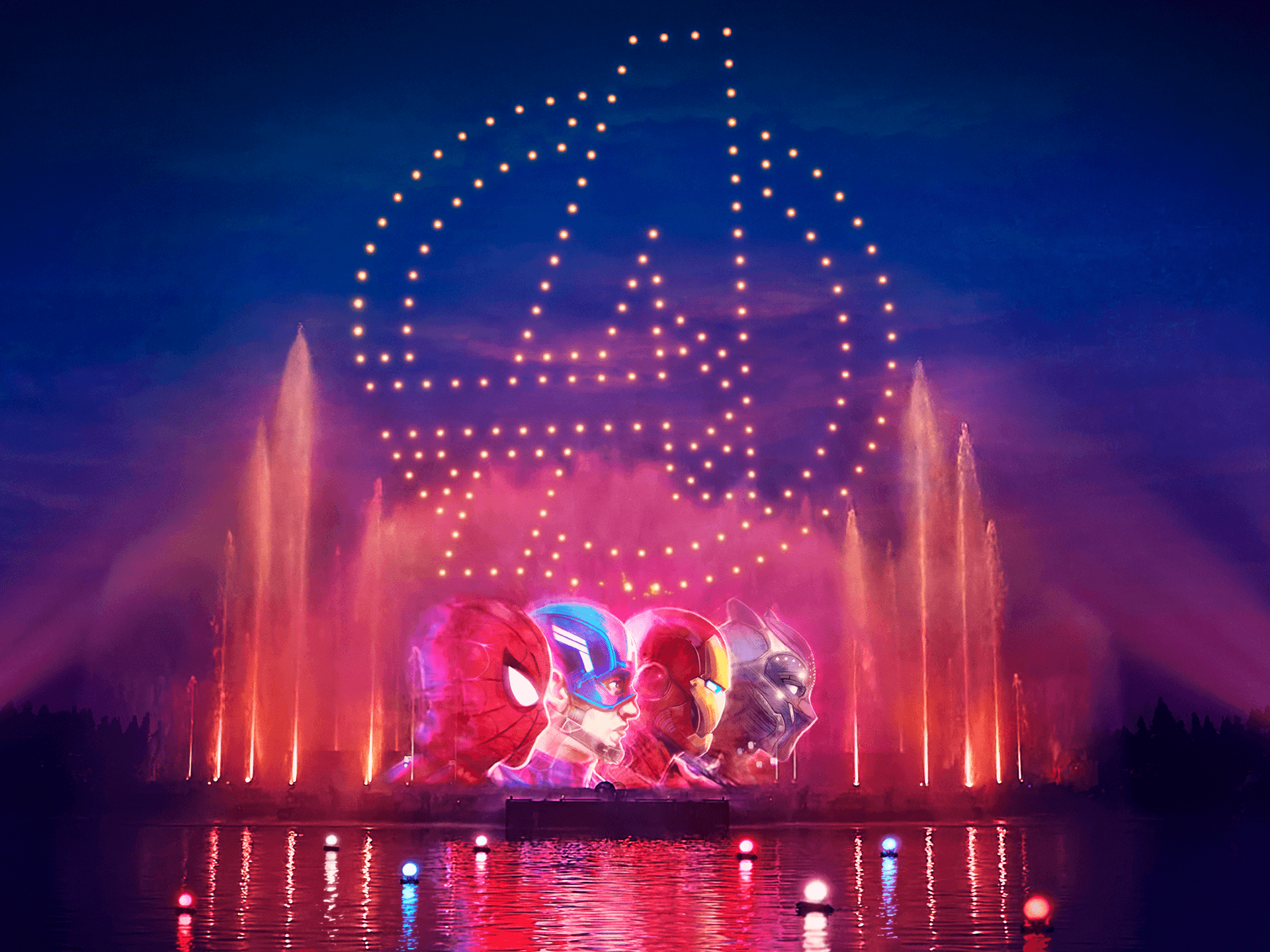 Cascade of Lights